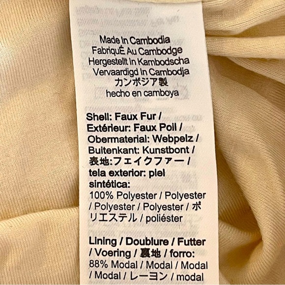 J.Crew Sherpa Fleece Pullover Women’s Medium Cream Half Zip Teddy Jacket Cozy - Picture 6 of 8